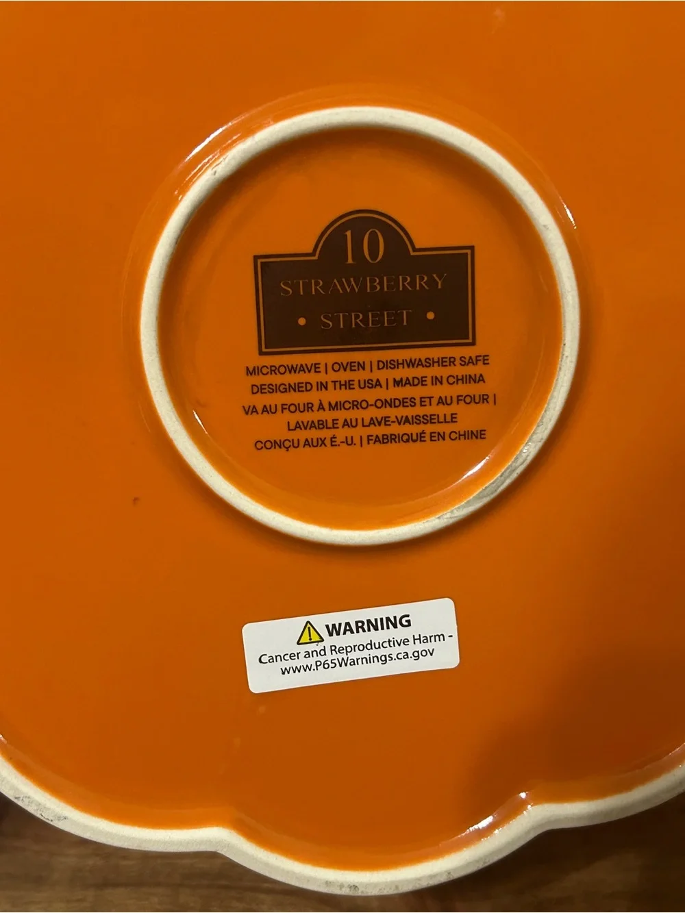 10 Strawberry St. Pumpkin Covered Casserole Dish 10” NEW